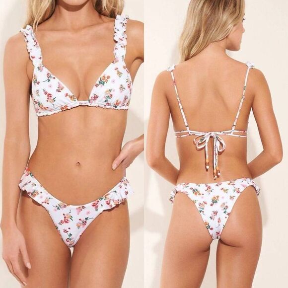 NEW MAAJI fressia sunset top Reversible in white Size M - Picture 12 of 12